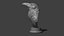Raven head bust
