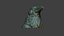 Raven head bust
