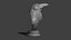 Raven head bust