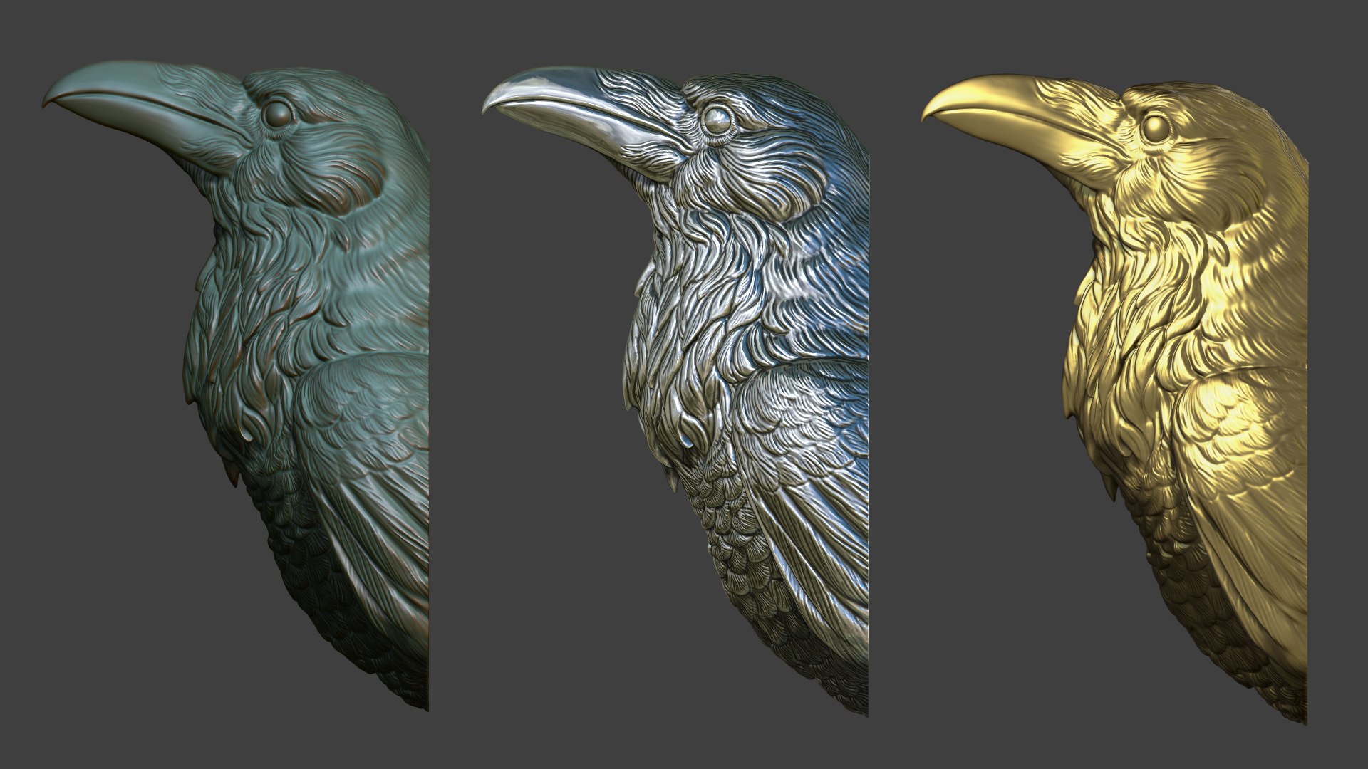 Raven head bust 3D model https://p.turbosquid.com/ts-thumb/Do/nweaQv/Pq/16/jpg/1704404373/1920x1080/fit_q87/d7eed2dce5ba38c0b3bbc6449e07ac793047cd61/16.jpg
