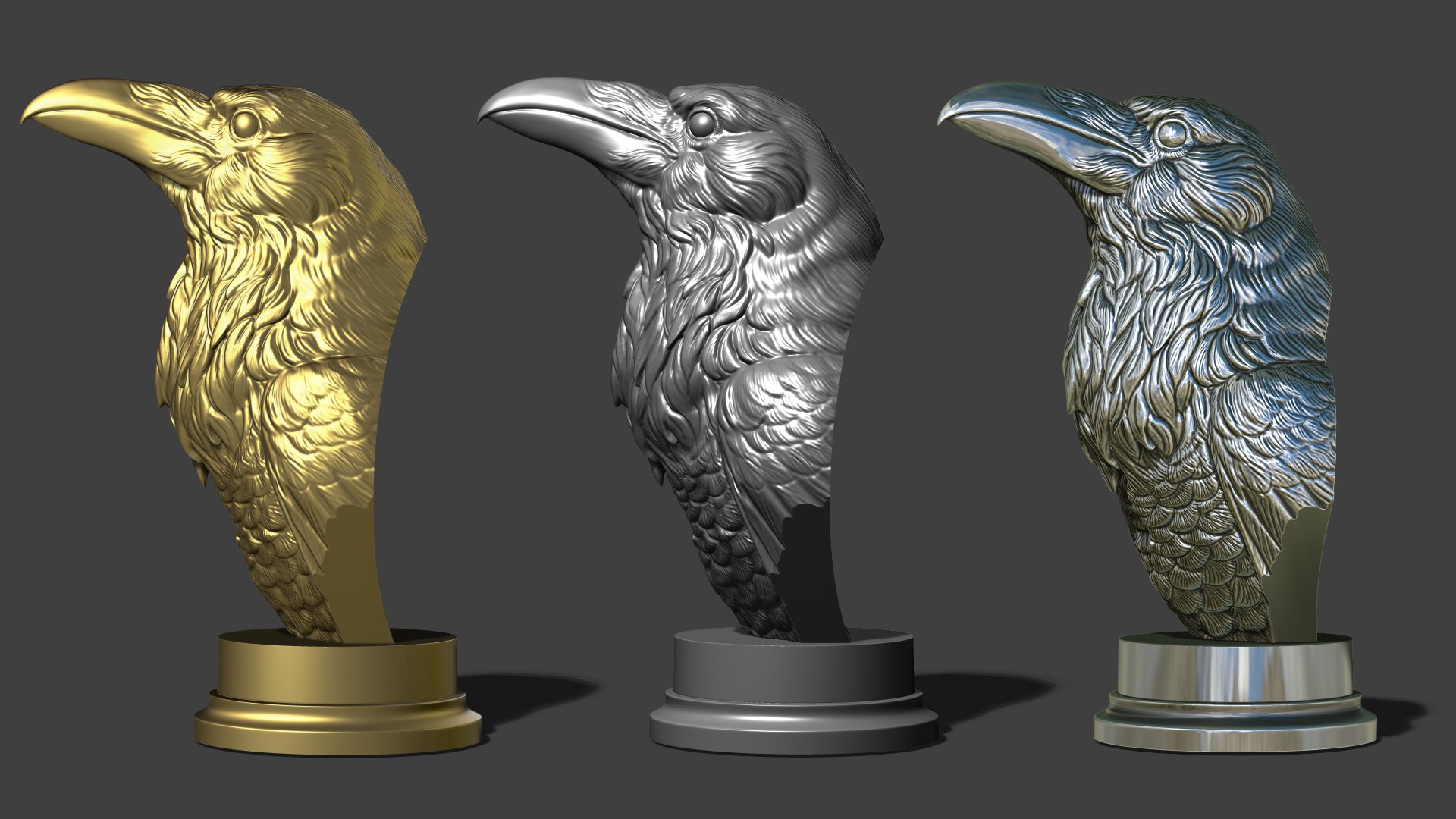 Raven head bust 3D model https://p.turbosquid.com/ts-thumb/Do/nweaQv/wb/10/jpg/1704404368/1920x1080/fit_q87/59363febb052fc6845eed6de18b5ba0bc31b27a9/10.jpg