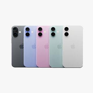 Apple iPhone 16 In Official Design and Colors 3D model