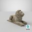 Stone Lion Sculpture 2 Scan