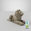 Stone Lion Sculpture 2 Scan