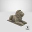 Stone Lion Sculpture 2 Scan