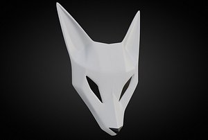 fox mask 3D model