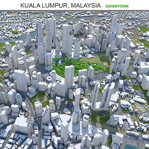 Kuala Lumpur Downtown Malaysia 3D