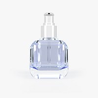 Square glass bottle container for skincare
