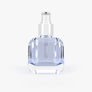 Square glass bottle container for skincare