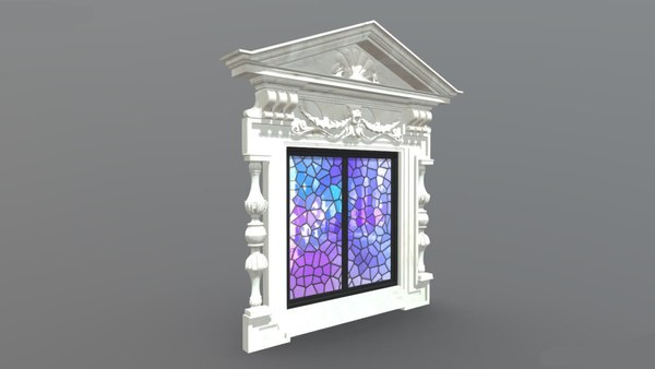 modelo 3d European style window frame - TurboSquid 2084533
