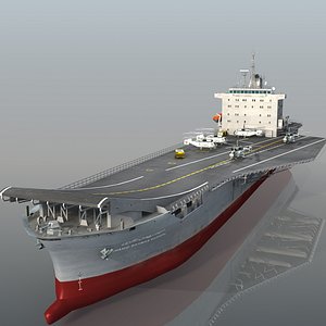 IRIS Shahid Bagheri Iranian drone carrier 3D model
