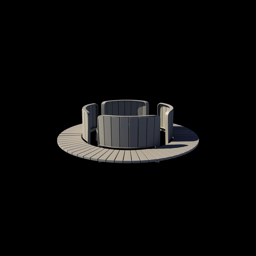 Circular Modular Seating 3D Model 3D Model - TurboSquid 2528461
