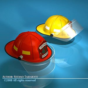 3d firemen helmet