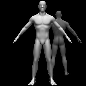 Male body base mesh