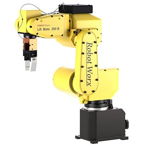 Industrial Robot FANUC LR Mate 200iB 3D model 3D model 3D