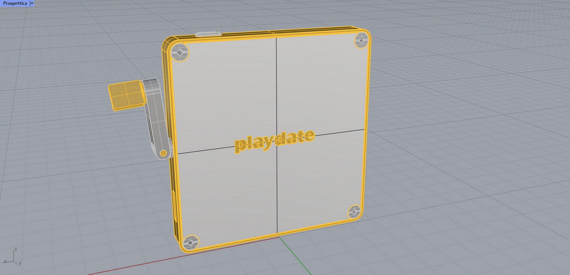 Playdate Game console 3D model - TurboSquid 1886631