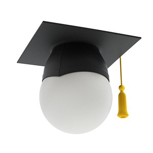 cap graduation 3D model