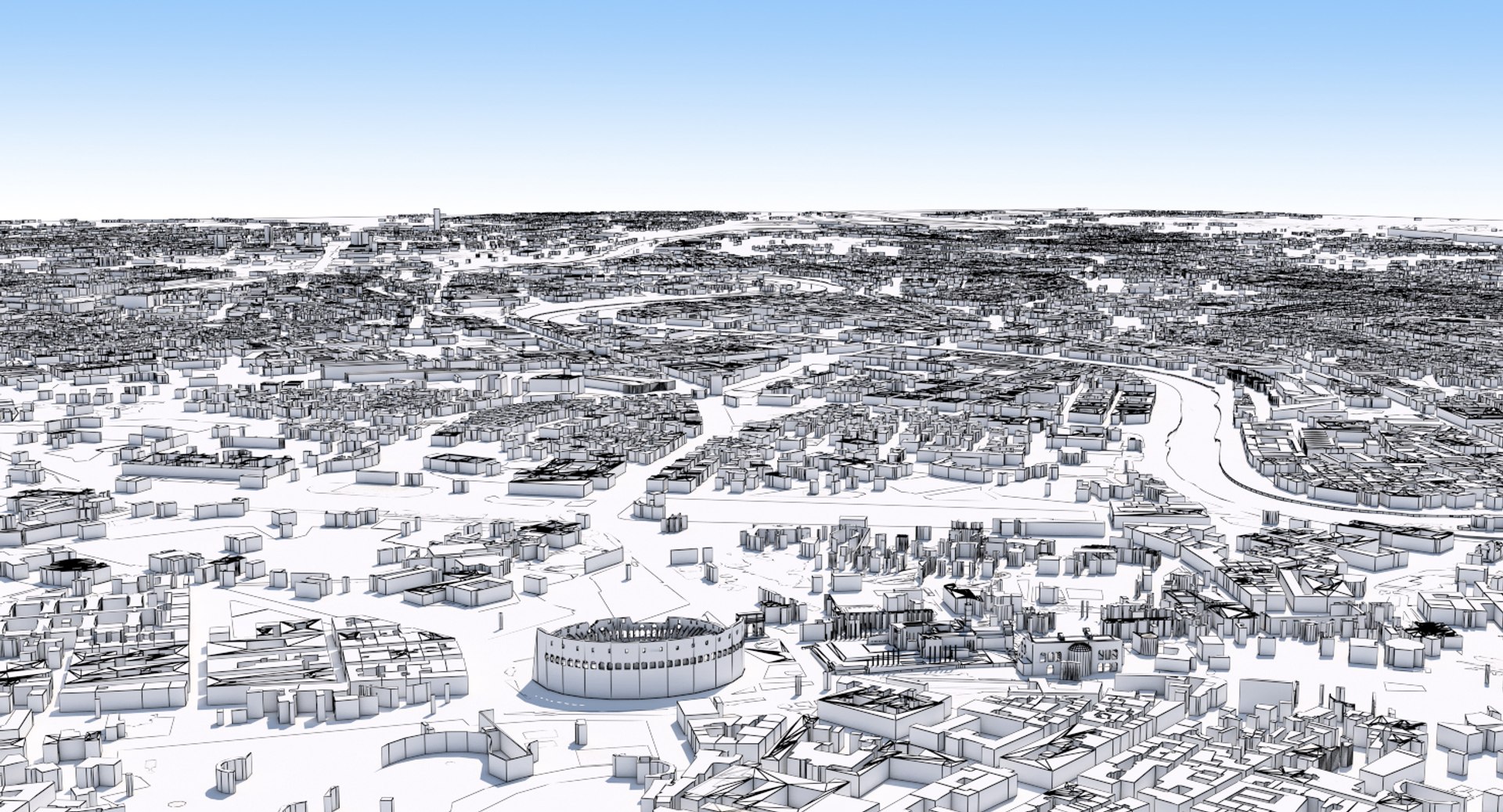 Rome Cityscape 3D Model - TurboSquid 1314318