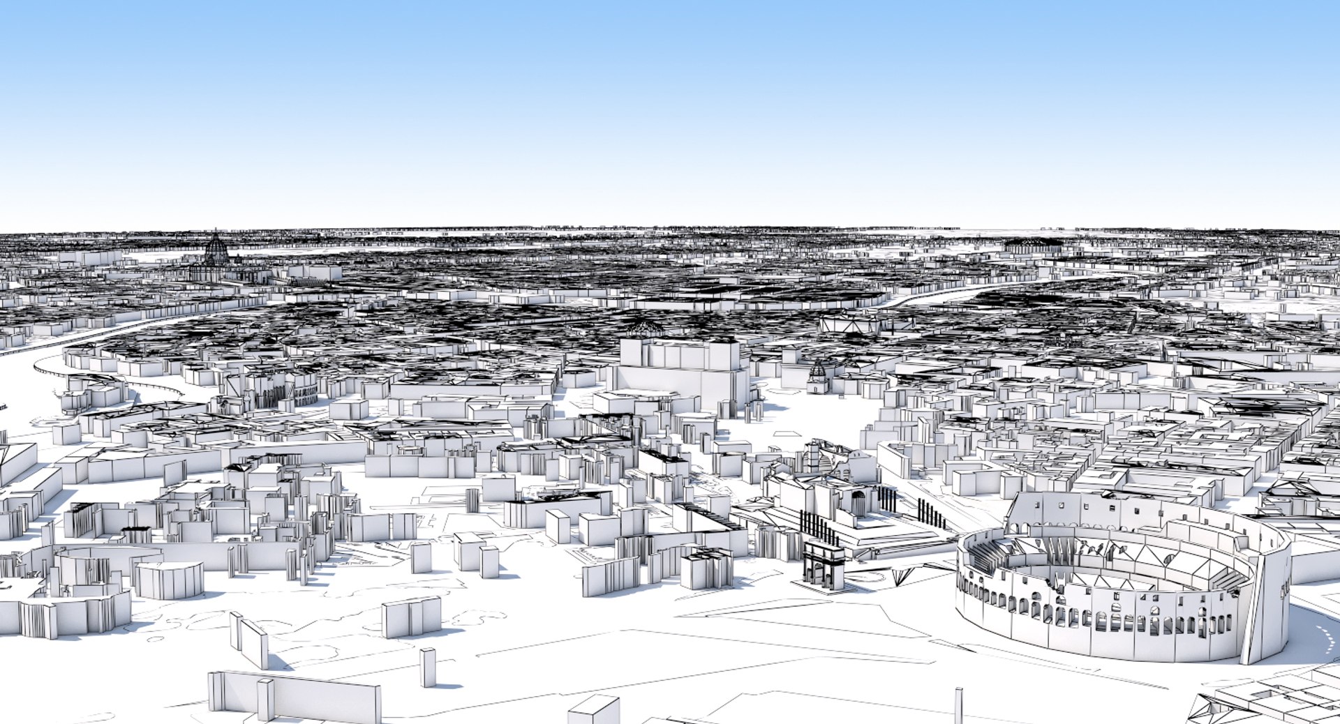 Rome Cityscape 3D Model - TurboSquid 1314318