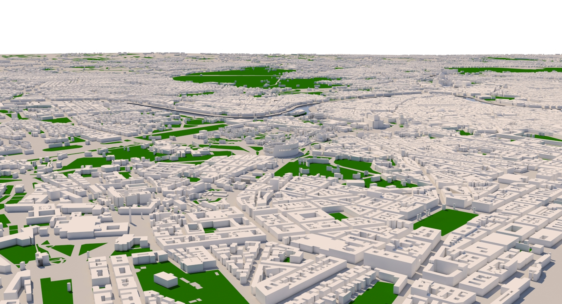 Rome Cityscape 3D Model - TurboSquid 1314318