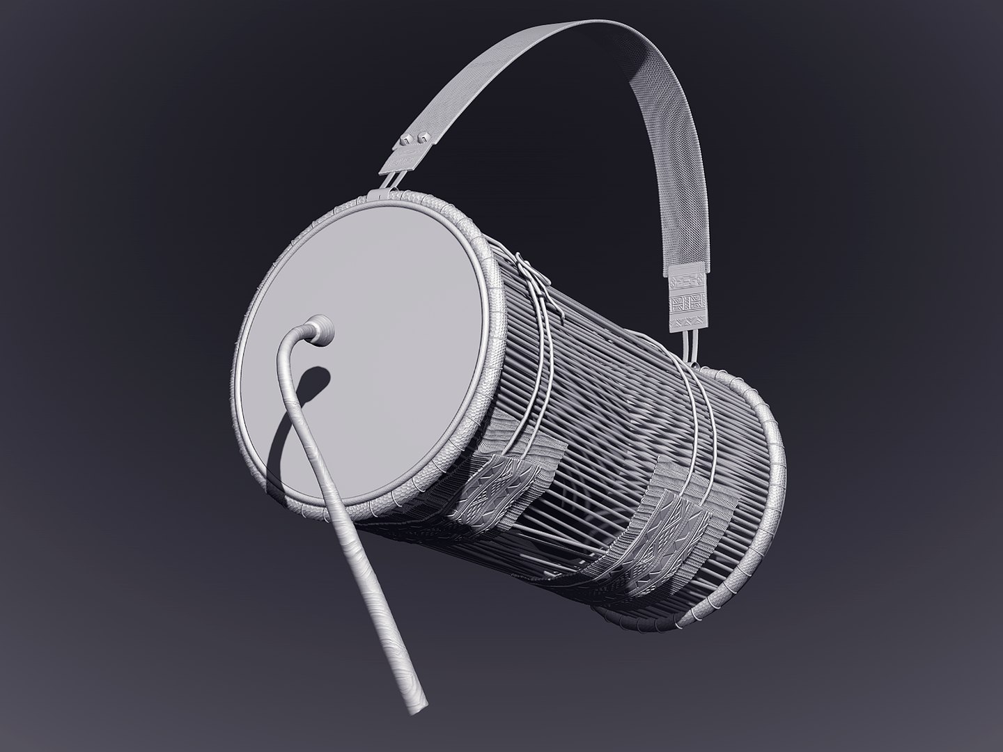 KALANGU The Talking Drum 3D ModelKALANGU The Talking Drum 3D Model  