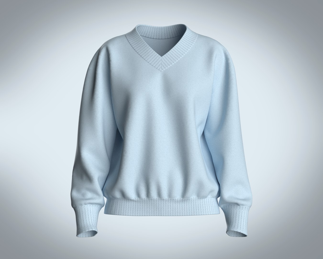 Girls Sweater-Blue 3D Model - TurboSquid 2117570