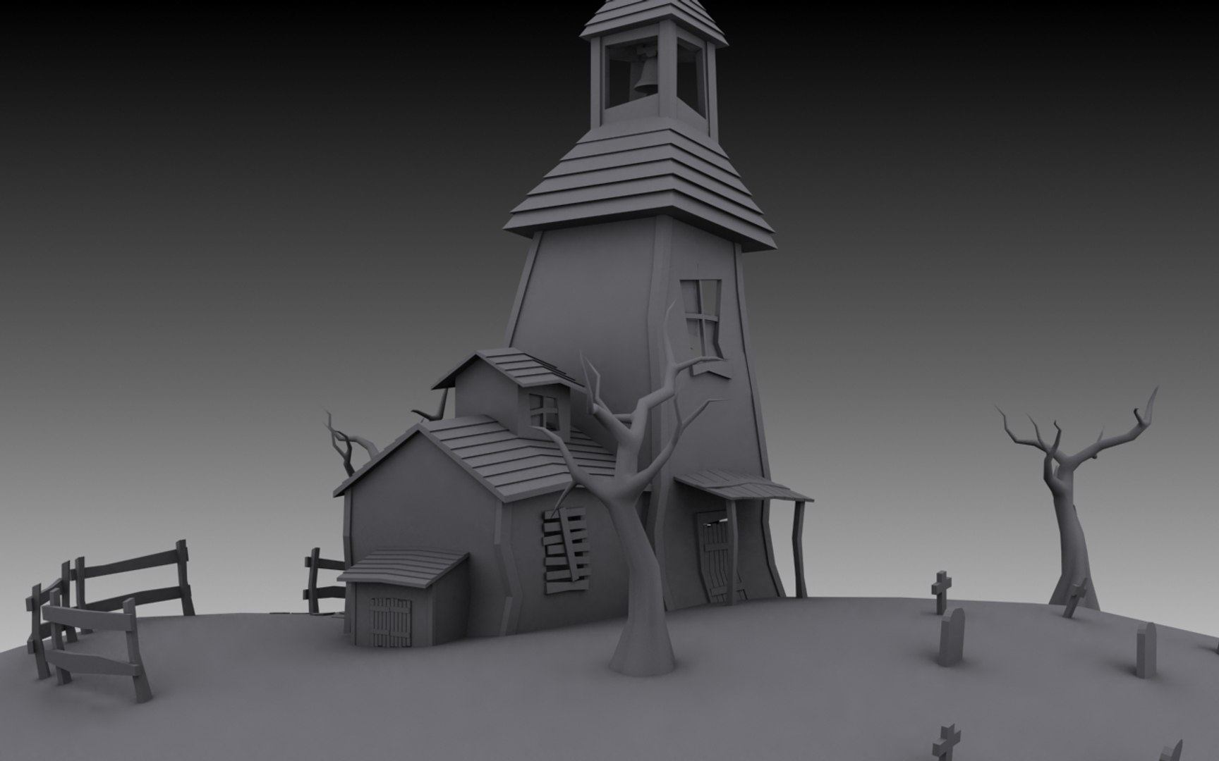 haunted house 3d max