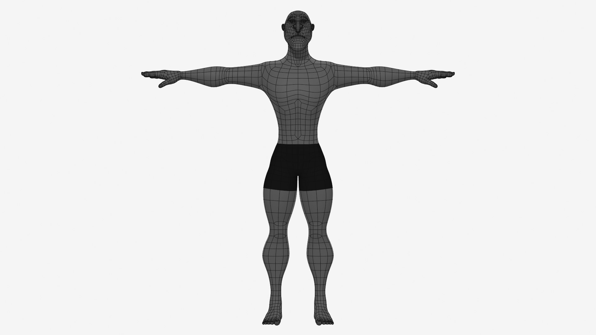 Base mesh man character 3D model - TurboSquid 1410639