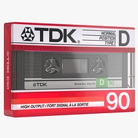 Cassette Tape - TDK D90 1986-1987 US