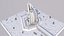 Punto di riferimento della torre dell'hotel Low Poly Burj Al Arab