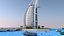 Punto di riferimento della torre dell'hotel Low Poly Burj Al Arab