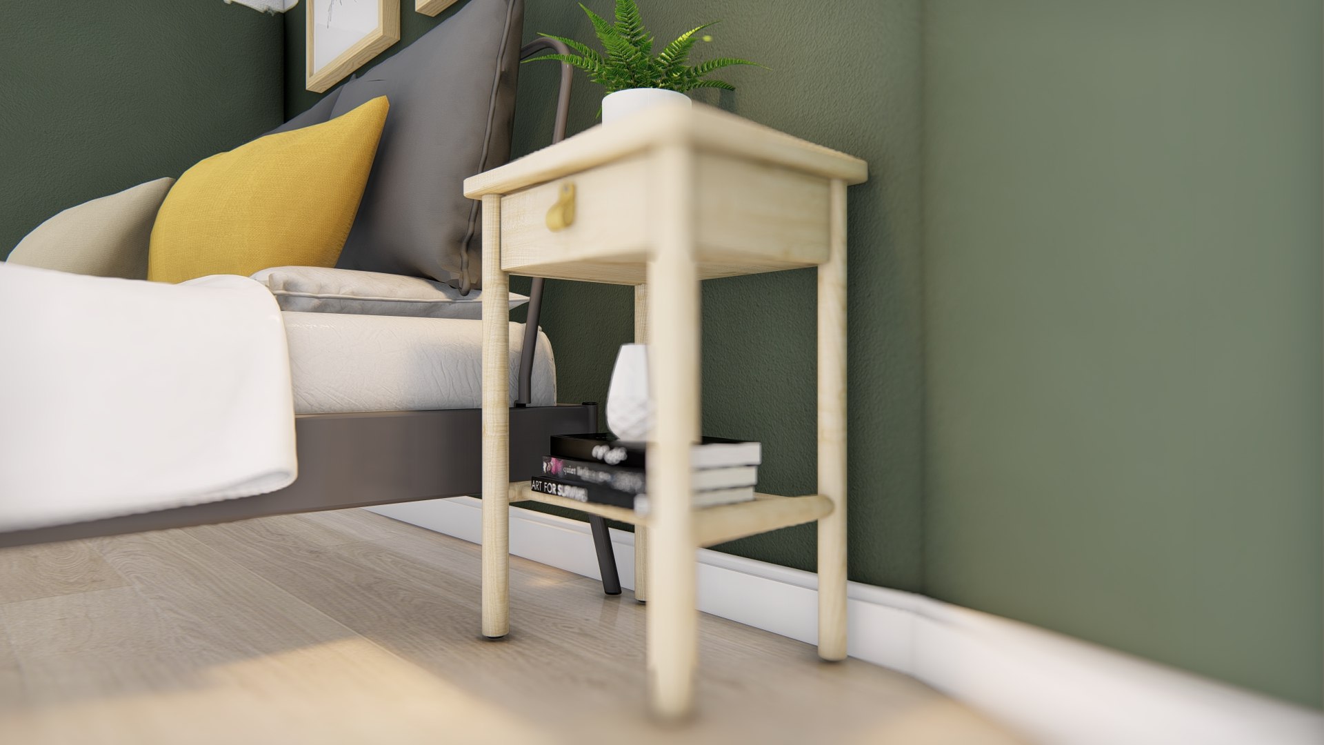 3D Model IKEA BJORKSNAS Nightstand Lumion Library TurboSquid 2086822