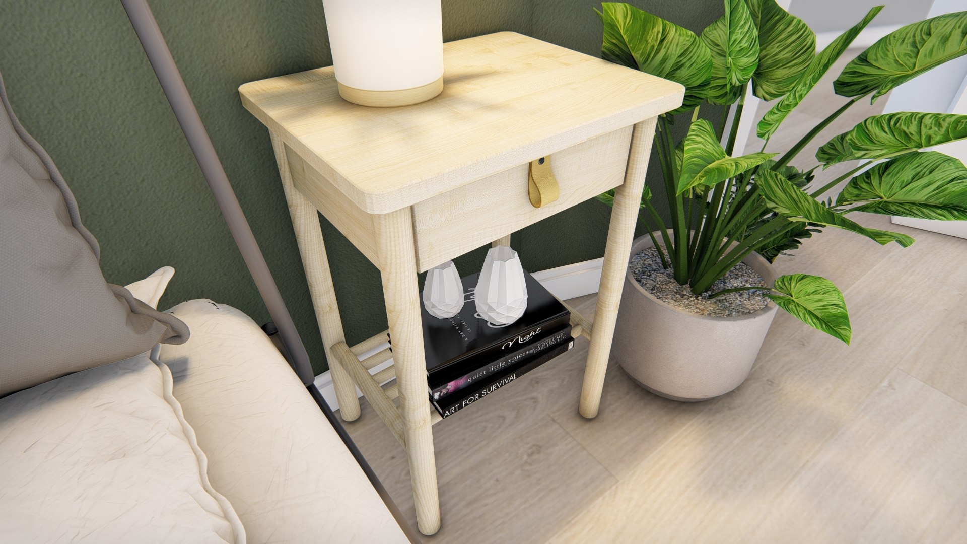 3D Model IKEA BJORKSNAS Nightstand Lumion Library TurboSquid 2086822