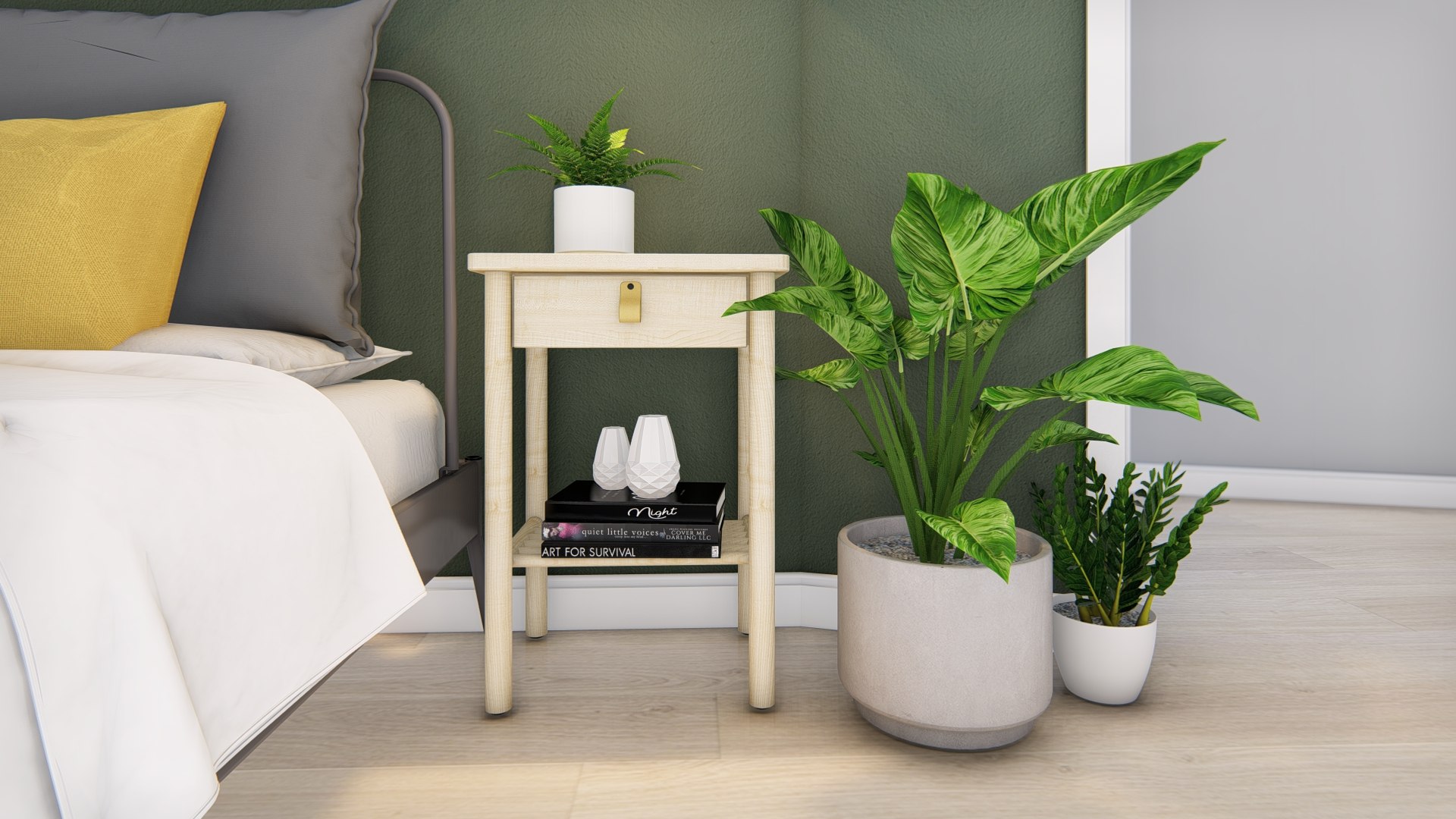 3D Model IKEA BJORKSNAS Nightstand Lumion Library TurboSquid 2086822