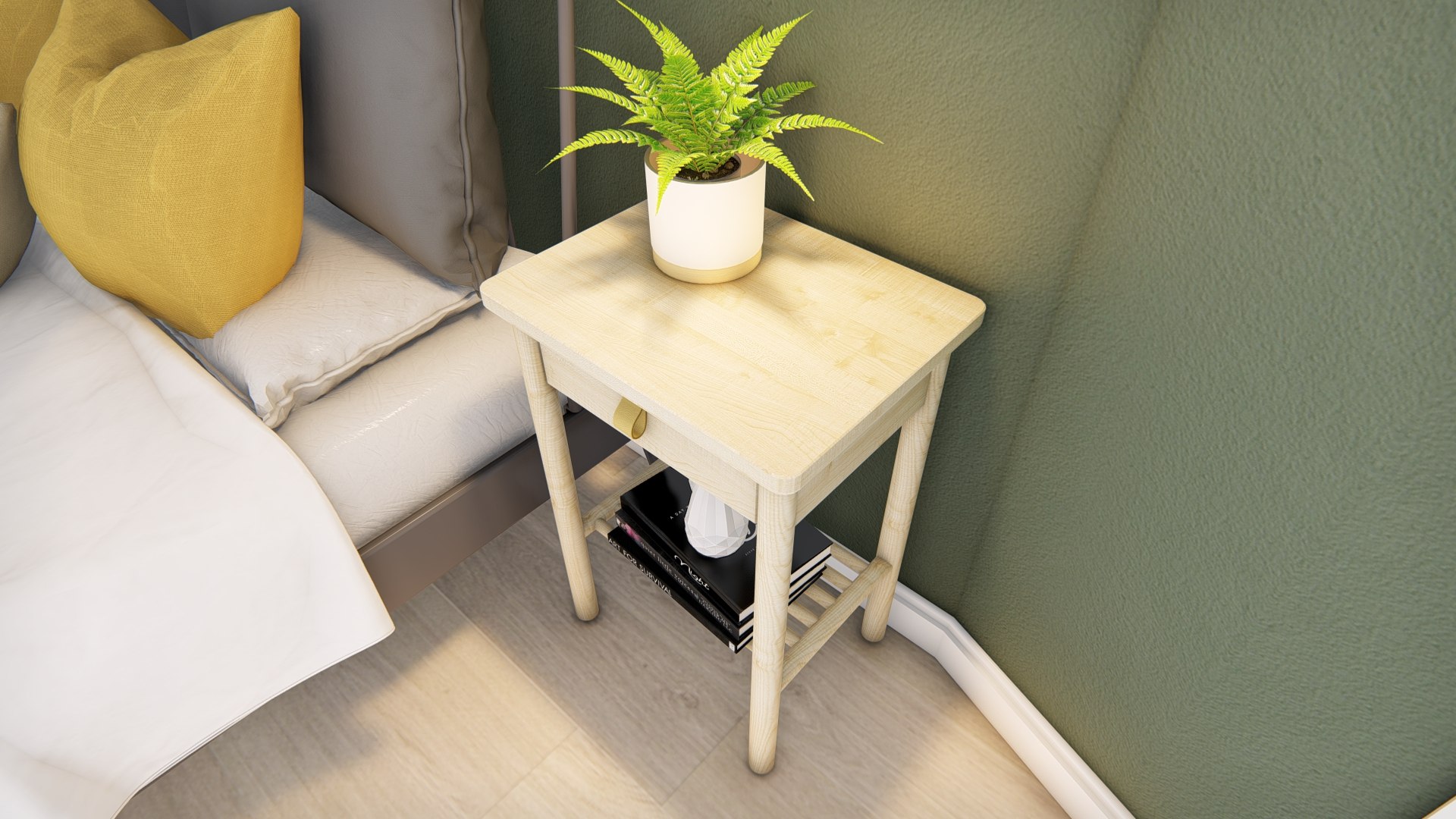 3D Model IKEA BJORKSNAS Nightstand Lumion Library TurboSquid 2086822