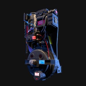 3D proton pack ghostbusters