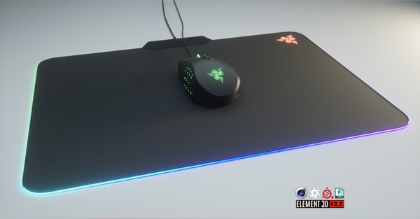 razer naga chroma mouse 3D model