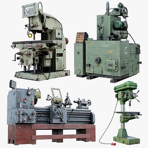 Industrial Milling Machine Collection Realtime