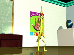 Kung-Fu Pencil Character