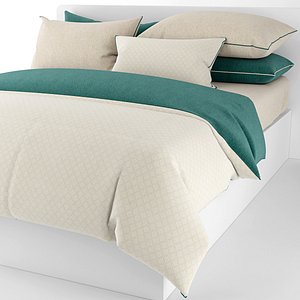 3d model bedding pillows sheet