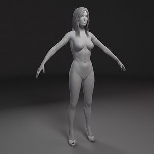 3d model figure woman
