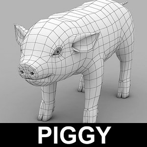 3ds max pig piggy