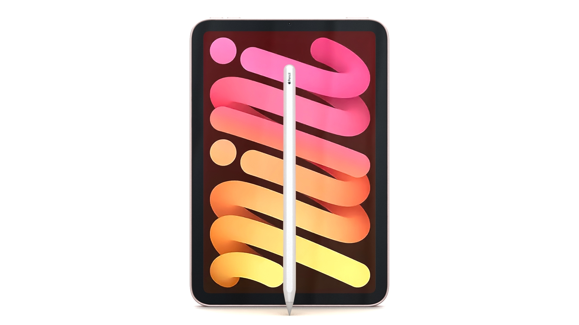 3D Apple IPad Mini 2021 6th Generation Pink With Pencil