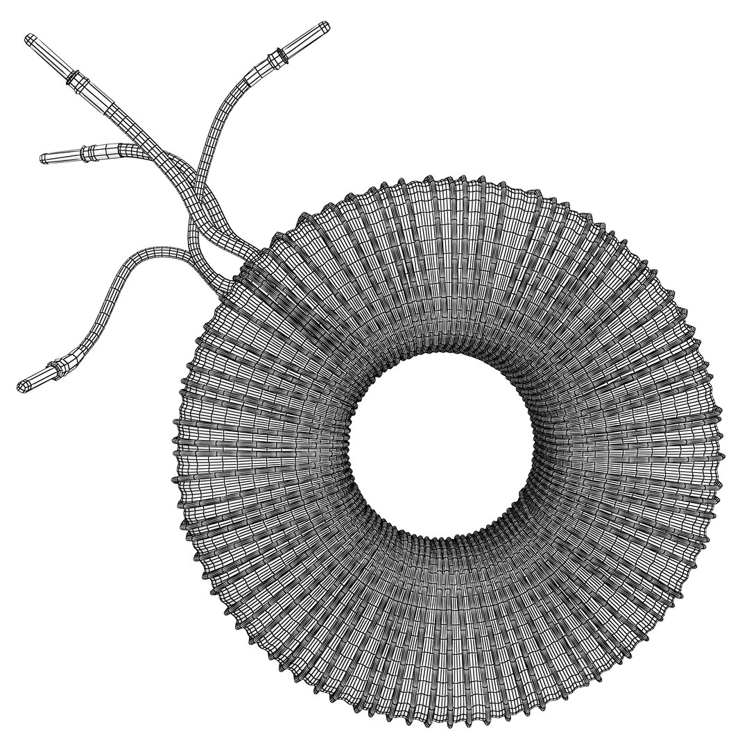3d Model Electric Transformer Current