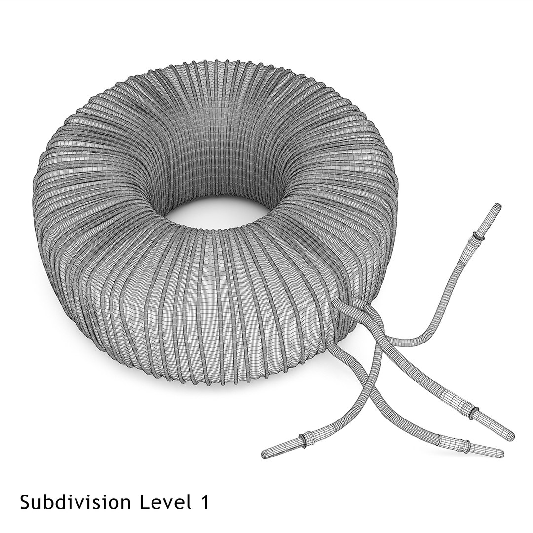 3d Model Electric Transformer Current