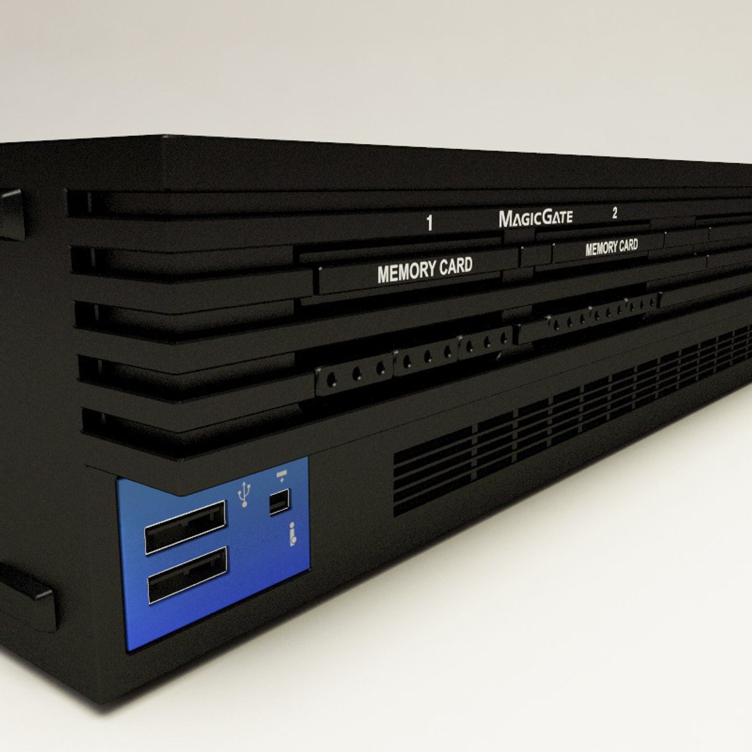 3d Sony Playstation 2 Console Model