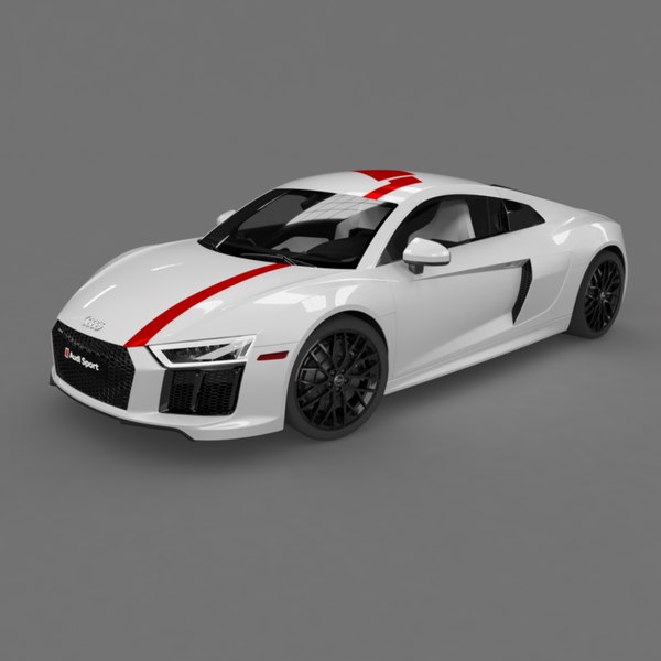 3D r8 coupe 2018