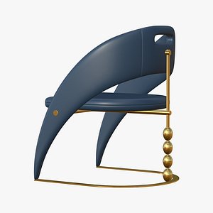 Leather Gold Chair New Design