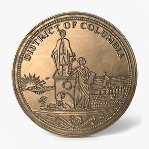 3D District of Columbia Seal