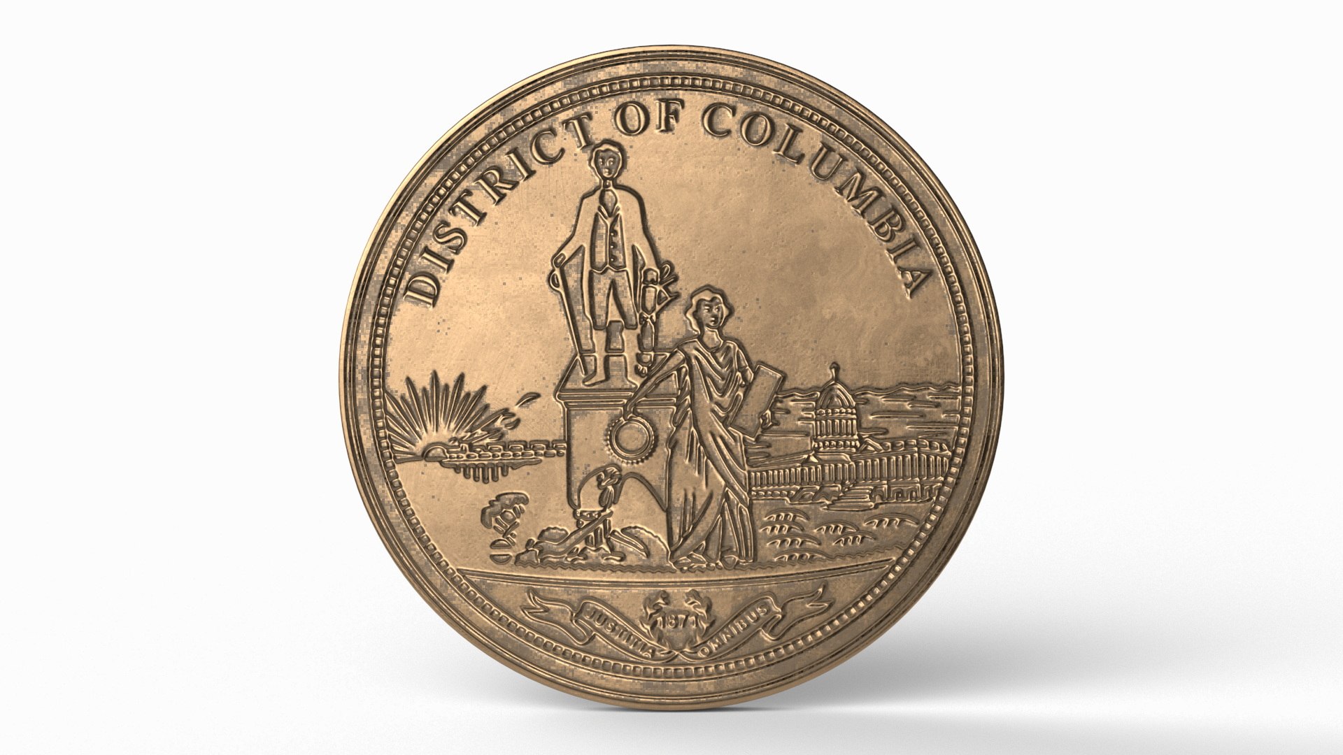 District of Columbia Seal 3D model preview